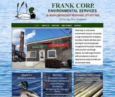 Welcome to Frank Corp. Home tank spill