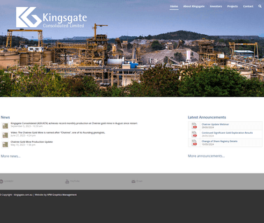 Kcn Kingsgate Consolidated Nl Kingdom Of cab mine