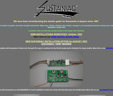 Sustainiac Home Page instrument model