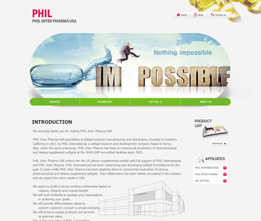 Phil Inter Pharma Usa food and supplements