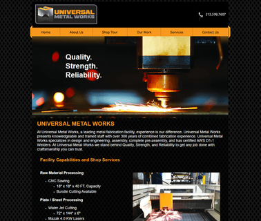 Welcome to Universal Metal Works - Upstate New York - Metal assembly stainless