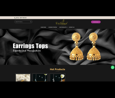 Raj Shringar Jewellery pearl earrings