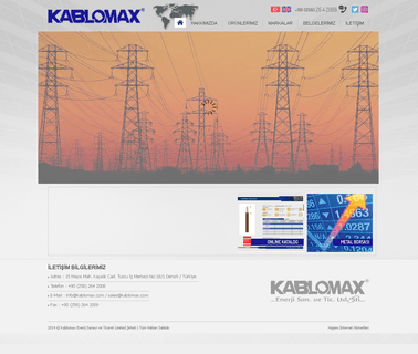 Kablomax Enerji Sanayi Ve Ticaret sat nav