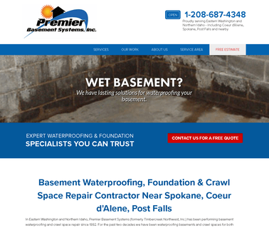 Spokane Basement Waterproofing Crawl Space Foundation Repair wall waterproofing