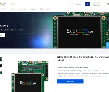 Earthlcd We Make Lcds Work monitors and displays
