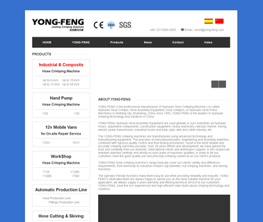 Shandong Yongfeng Hydraulic Machinery hose swaging