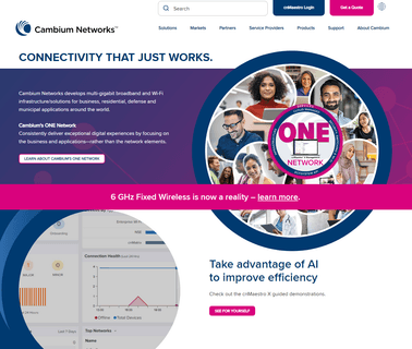 Cambium Networks broadband specialty