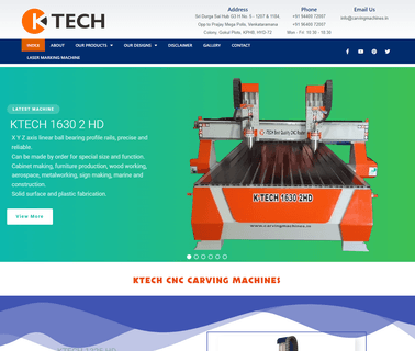 K-Tech Cnc vaccum machine