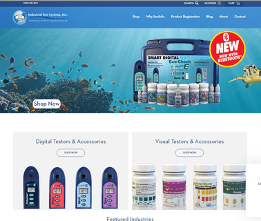 Industrial Test Systems laboratories testing water