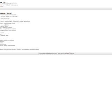 Double D Electronics Ltd monitoring fixed
