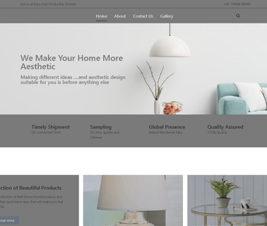 East Coast Industries electric table lamps