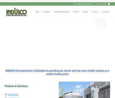 Air Pollution Control Wastewater Applications Indusco machinery wastewater