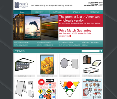 Uniko Mfg interior signage