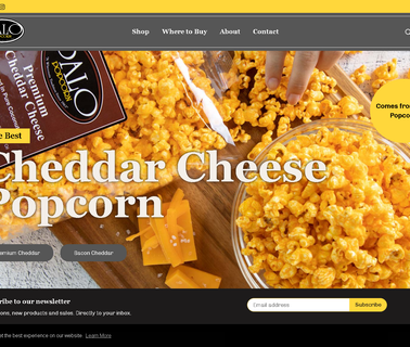 Home - Palo Foods home popcorn