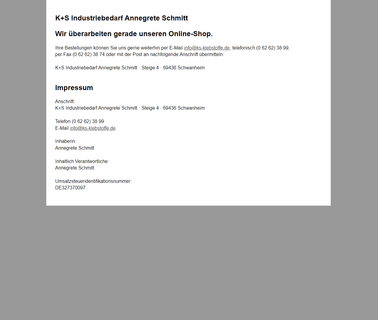 K & S Industriebedarf Gmbh Industrieklebstoffe rapid tools