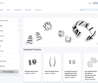 Zina Sterling Silver mens silver necklaces