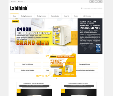 Labthink Instruments packaging testing services