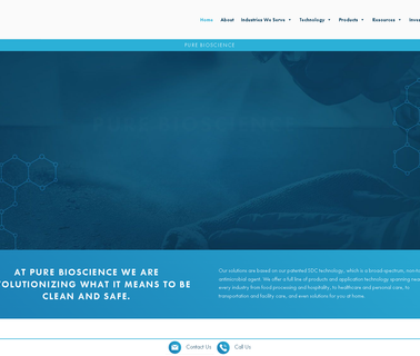 Pure Bioscience disinfectants cleaning sanitation