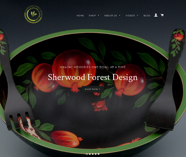 Sherwood Forest Design tableware hand