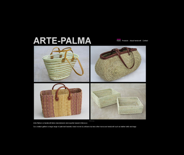 Arte-Palma leather basket