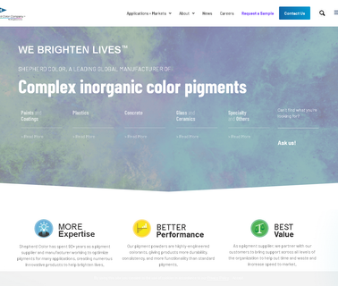 The Shepherd Color dyes pigments