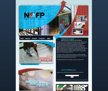 Nofp building thermal insulation material