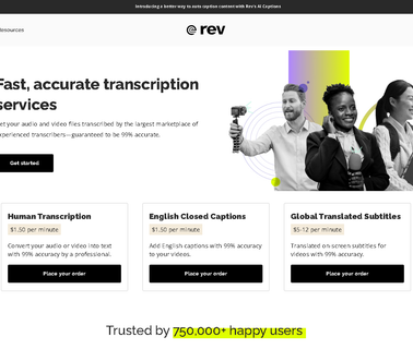 Homepage - Rev rev