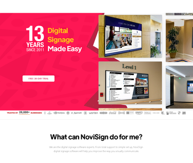 Novisign Signage Software interactive digital signage software