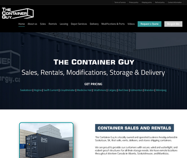 The Container Guy storage container construction