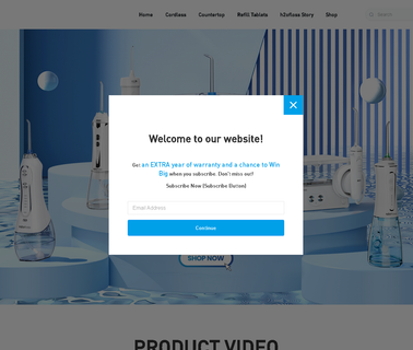 H2Ofloss dental water