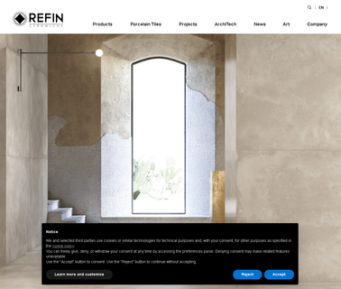 Ceramiche Refin Spa porcelain unglazed tile