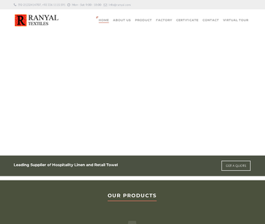 Ranyal Textiles towels aprons