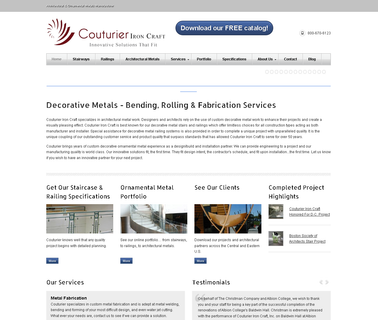 Couturier Iron Craft, Steel Fabricators boat construction