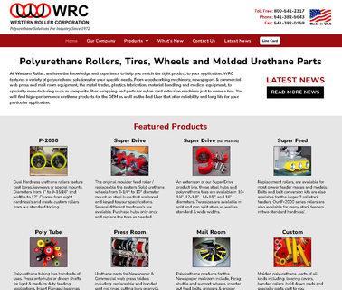 Western Roller Corporation woodworking jointers