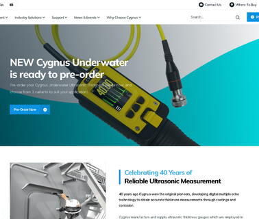 Cygnus Instruments building ultrasonic