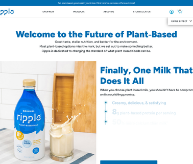 Ripple Foods Pbc refrigerated frozen dairy substitutes