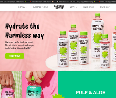 Harmless Harvest Coconut Water clean beverages