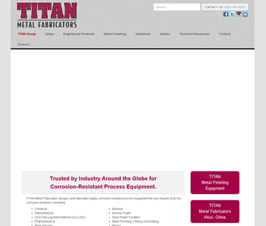 Titan Metal Fabricators corrosion resistant metal