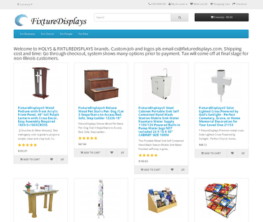 Fixture Displays wood store displays