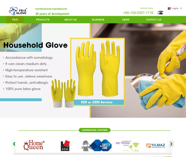 Zhangjiagang Feie Emulsion Products vinyl disposable glove