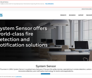 System Sensor sprinkler security