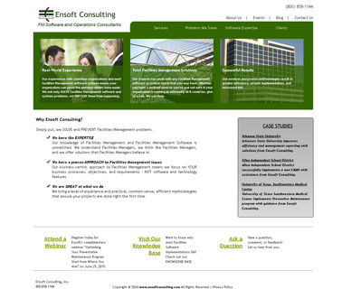 Ensoft Consulting Fm Software and Operations Consultants maintenance preventive