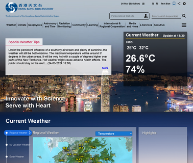 Hong Kong Observatory climate change