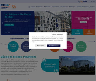 Ebinnov Ecole Biologie Industrielle beauty shower