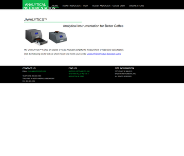 Javalytics by Madison Instruments diedrich roasters