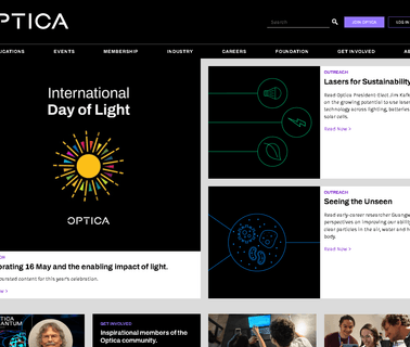 Optical Society information membership
