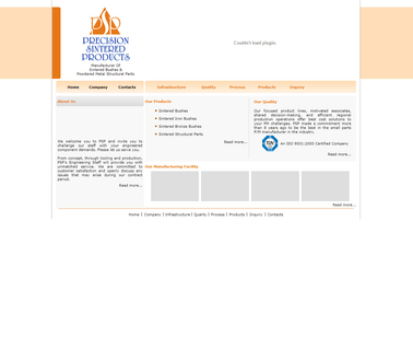 Precision Sintered Products block out