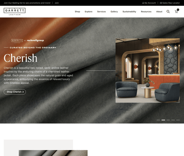 Garrett Leather Corp buffalo leather