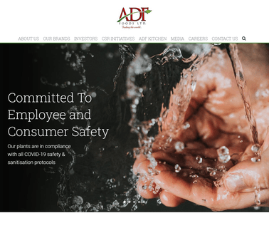 Adf Foods Ltd meals condiments