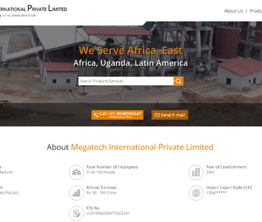 Megatech International cement rotary kiln